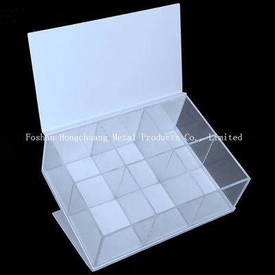 Breiten-klares Acrylmagazin 250mm Längen-220mm, klares Acrylschmuckkästchen mit Deckel