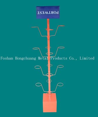 Orange Farbe-HongChuang-Hutpräsentationsständer, helment disaplay Stand mit Anzeige TUV-Zustimmung