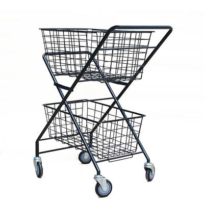 Zwei H950mm W600mm des Sport-Ausrüstungs-Speicher-Schichten Gestell-, Tennisball-Laufkatze faltbar