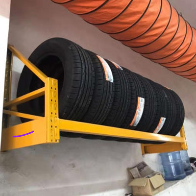 Kundenspezifisches Logo Heavy Duty Tire Rack Gestell LH, Wandbehang-Reifen beanspruchen verdickten, Stahlpräsentationsständer für Geschäft stark