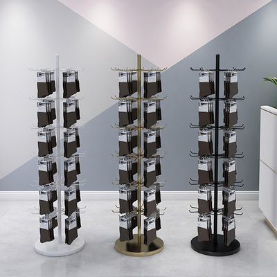 Drehender Präsentationsständer LH, spinnender Präsentationsständer Countertop mit Haken