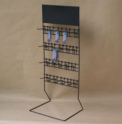 Kundengebundener Batterie-Einzelhandels-Präsentationsständer Logo Metals W550mm für Countertop