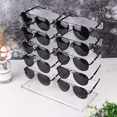 Transparente Sonnenbrille ODM Ausstellungsstand-Gläser stark beansprucht Halter