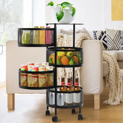 Multi Funktions-drehender Speicher-Gestell-Haushalt ringsum multi Schicht-Speicher-Regal