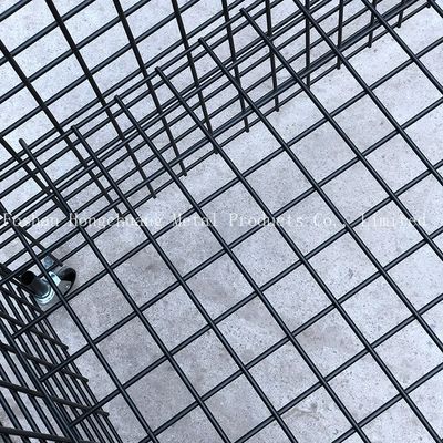 Käfiglaufkatze des Einkaufszentrums einfacher moderner Entwurf der tragbaren Metallmit Radkäfiglaufkatzenkissenspeicher-Käfiglaufkatze
