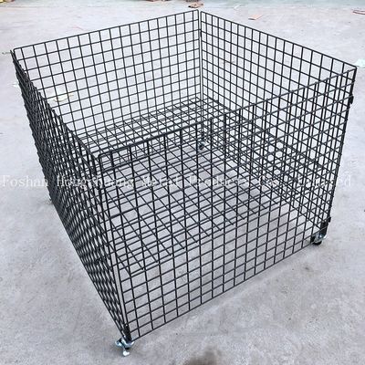 Käfiglaufkatze des Einkaufszentrums einfacher moderner Entwurf der tragbaren Metallmit Radkäfiglaufkatzenkissenspeicher-Käfiglaufkatze