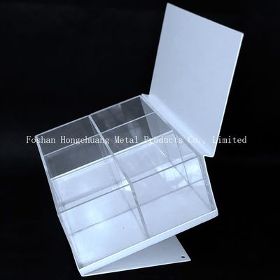 Breiten-klares Acrylmagazin 250mm Längen-220mm, klares Acrylschmuckkästchen mit Deckel