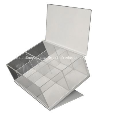 Breiten-klares Acrylmagazin 250mm Längen-220mm, klares Acrylschmuckkästchen mit Deckel