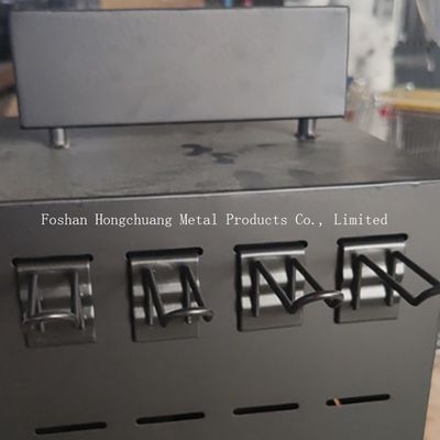 Schwarzes Metall-TUV-Zertifikat-multi Schicht-Ohrring-Halter-Stand, drehender Ausstellungsstand mit Haken