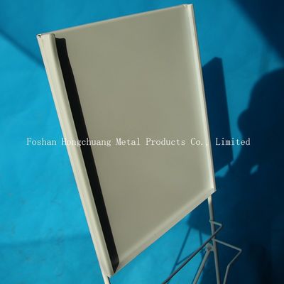 Tragbarer Metallzeitschriften-Präsentationsständer TUV-Zustimmungs-H1000mm, Buchregale mit  Weiß