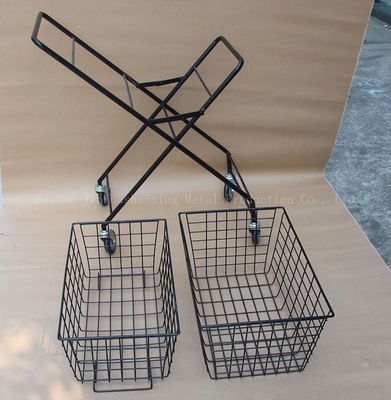 Breiten-Tennis-Korb der Falten-950mm der Höhen-600mm mit Rädern zwei Schichten