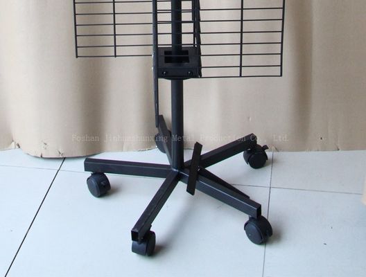 Vier mit Seiten versehener drehender Präsentationsständer W500mm H1800mm, Handyzusatzpräsentationsständer mit Haken