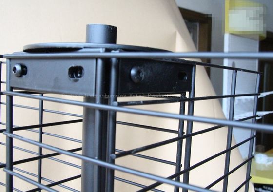 Vier mit Seiten versehener drehender Präsentationsständer W500mm H1800mm, Handyzusatzpräsentationsständer mit Haken