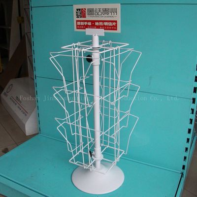 Gruß-Karten-Anzeige H650mm L200mm drehende, drehender Zeitschriften-Stand für Bücher