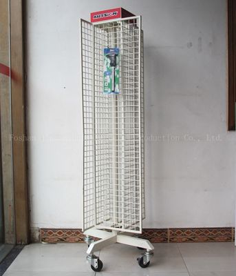 Präsentationsständer-weißer Draht Removale 1650mm langer drehender Hoch-600mm