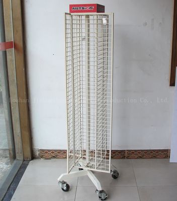 Präsentationsständer-weißer Draht Removale 1650mm langer drehender Hoch-600mm