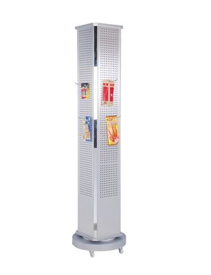 Bewegliche Breite 270mm der Höhen-1720mm drei Seiten, die Broschüren-Halter, Supermarkt-Präsentationsständer für Einzelhandelsgeschäfte drehen
