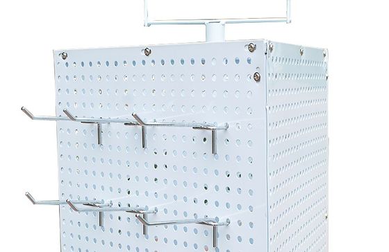 Höhen-Schmuck Pegboard-Anzeige 42mm Breiten-165mm, drei Seiten, die Broschüren-Halter, Supermarkt-Präsentationsständer drehen