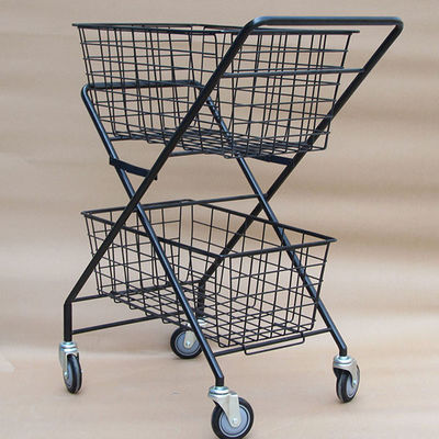 Zwei H950mm W600mm des Sport-Ausrüstungs-Speicher-Schichten Gestell-, Tennisball-Laufkatze faltbar