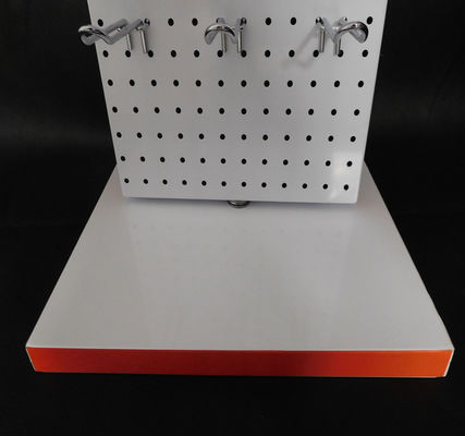 Kundengebundene Höhe Pegboard-Werkzeug-Gestell-Boden-Stellung des Logo-380mm der Breiten-589mm