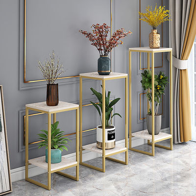 Breiten-Blumen-Präsentationsständer-goldenes Eisen uUed Gemischtwarenladen-Fach der Ulti-Schicht-800mm Höhen-40mm für Verkauf
