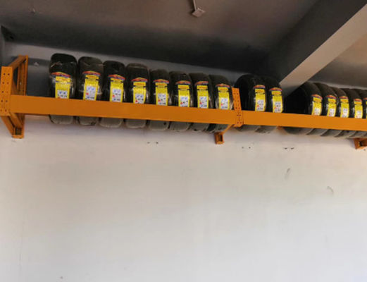 Kundenspezifisches Logo Heavy Duty Tire Rack Gestell LH, Wandbehang-Reifen beanspruchen verdickten, Stahlpräsentationsständer für Geschäft stark