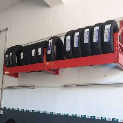 Kundenspezifisches Logo Heavy Duty Tire Rack Gestell LH, Wandbehang-Reifen beanspruchen verdickten, Stahlpräsentationsständer für Geschäft stark