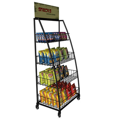 900*400*2000mm Soda-Imbiss-Supermarkt-Präsentationsständer, Stahlgestell für Supermarkt