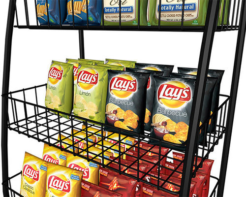 900*400*2000mm Soda-Imbiss-Supermarkt-Präsentationsständer, Stahlgestell für Supermarkt
