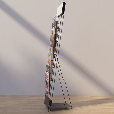 Kundengebundene Höhe 1310mm der Zeitschriften-Supermarkt-Präsentationsständer-Längen-250mm