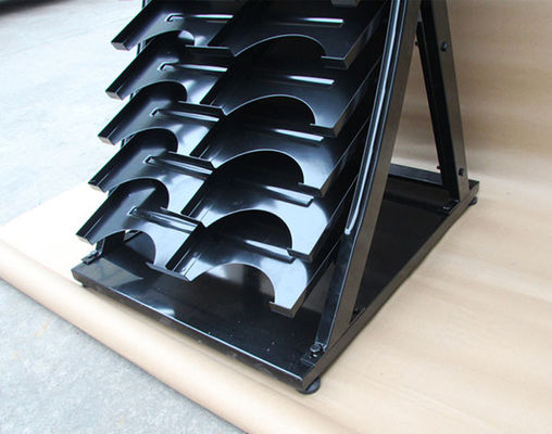Breiten-Fliesen-Beispielpräsentationsständer 575mm Längen-700mm, Keramikziegel-Präsentationsständer-Schwarzes