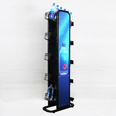 5 Boden-Mineralwasser-Flaschen-Gestell mit Logo Metal 240W*500L*1450mmH