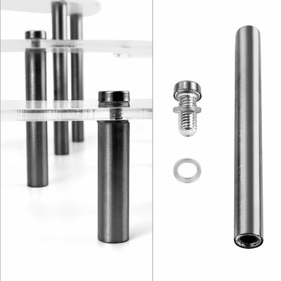 Klarer Acrylausstellungsstand 1 Nachtisch-Sammlungen des Satz-Halbmond-Server-kleinen Kuchens