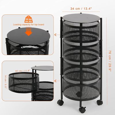 Multi Funktions-drehender Speicher-Gestell-Haushalt ringsum multi Schicht-Speicher-Regal
