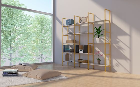 12 Regal-industrielles Leiter-Ecken-Bücherregal mit 4 Reihen-Anzeigen-Regal-Speicher-Organisator