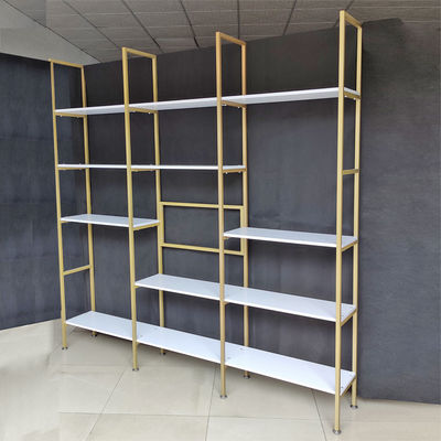 12 Regal-industrielles Leiter-Ecken-Bücherregal mit 4 Reihen-Anzeigen-Regal-Speicher-Organisator