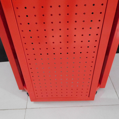 Vier Reihen Pegboard-Präsentationsständer mit Halter-kundenspezifischem Logo