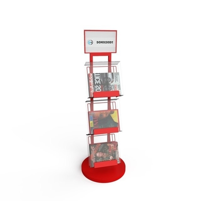 Draht-Zeitungs-Metallorganisator-Shelf Magazine Display-Fachbodenregallager
