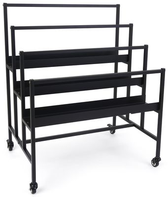 Schwarzes bewegliches Buch-Regal Art Display Stands 3-Tiered, Präsentationsständer für Geschäftspreis